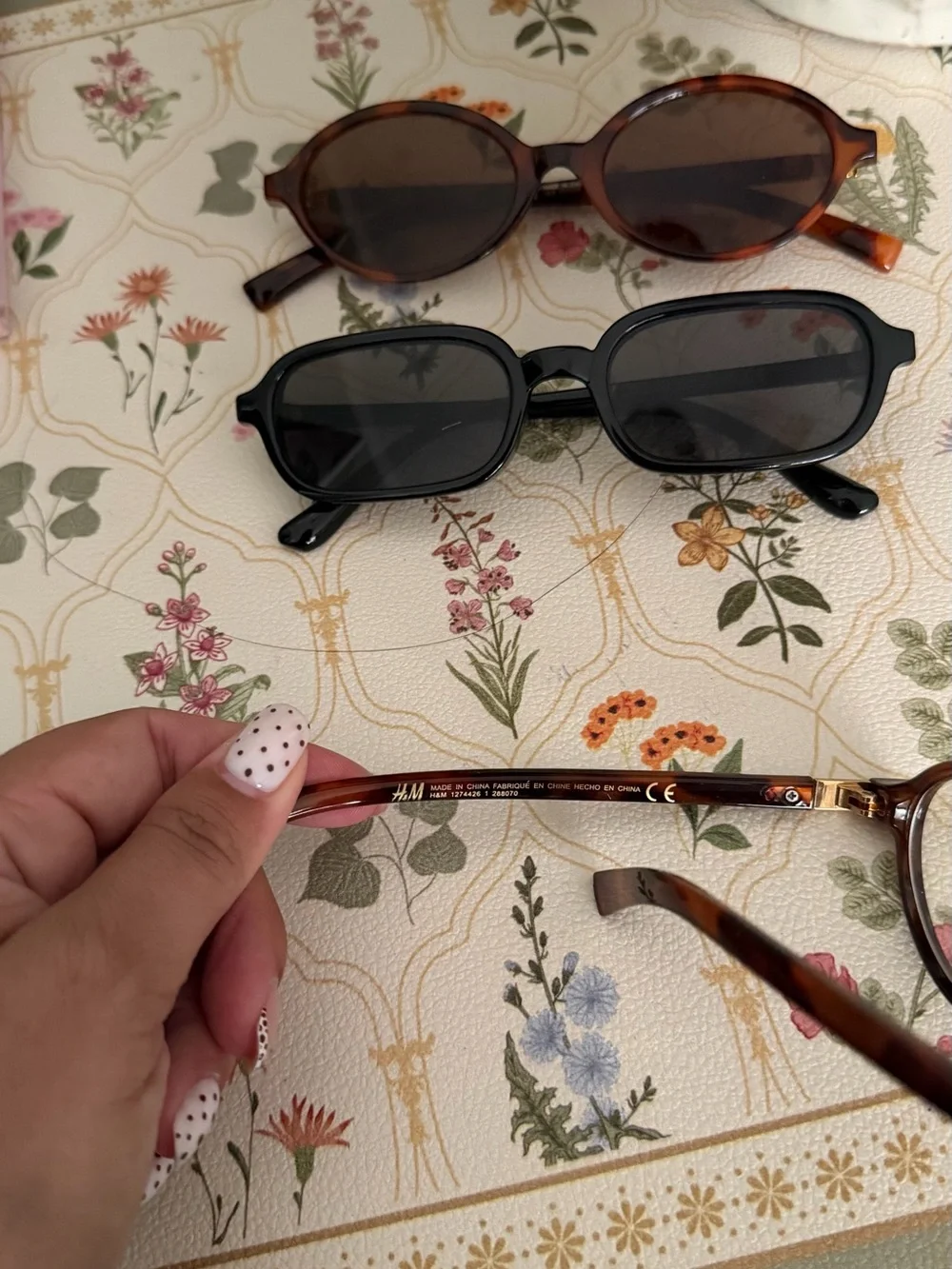 H&M Brown and Black Women's Oval & Rectangular Glasses Set
